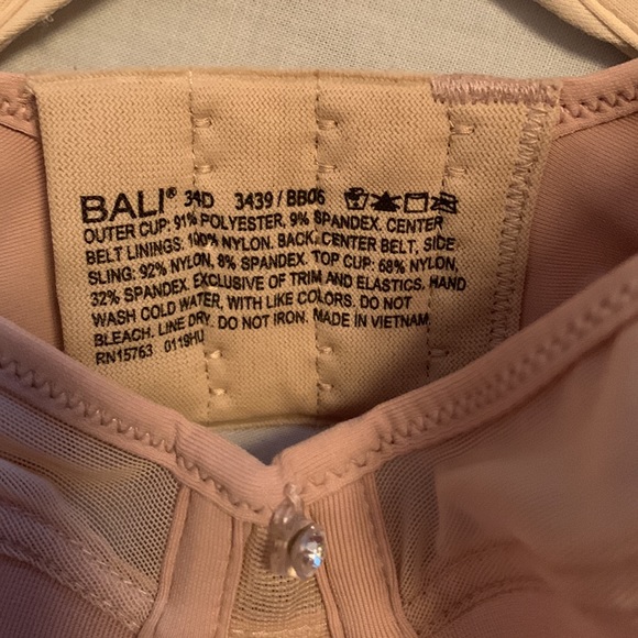 Bundle of 3 Bali Smoothing Bras 34D - Picture 3 of 6